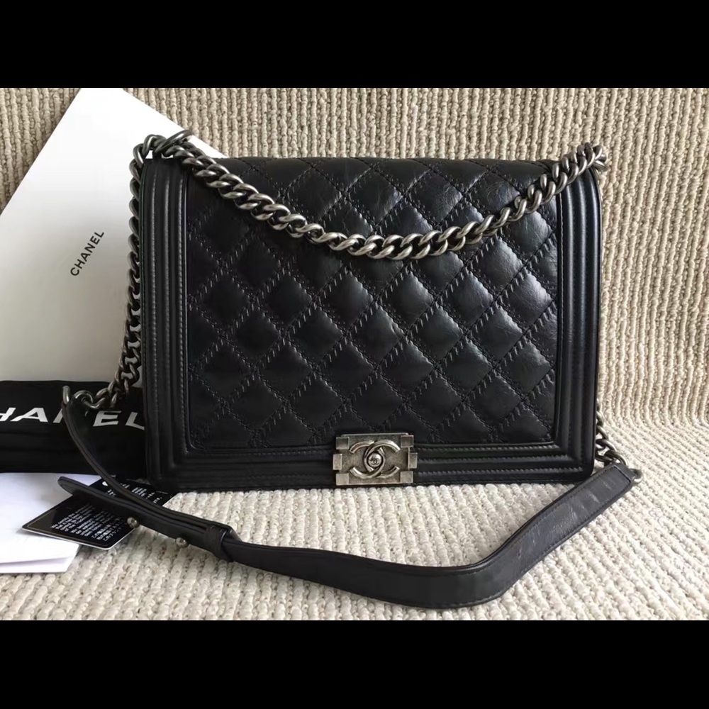 Large Chanel le Boy Flap Bag